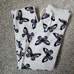 $5 In A Bundle! Cozy Fleece Pants Size Small / 6 George Butterfly Print